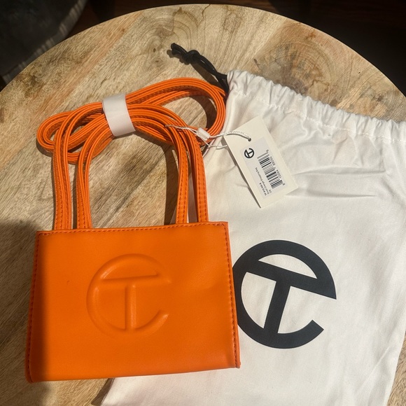 Telfar small shopper orange